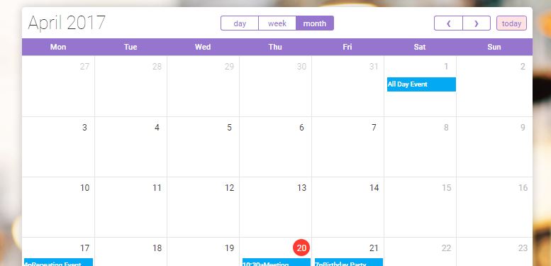 please help how can i create this calender using visualforce?