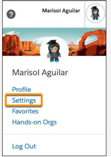 Unable to see this option when i login to my Trailhead profile