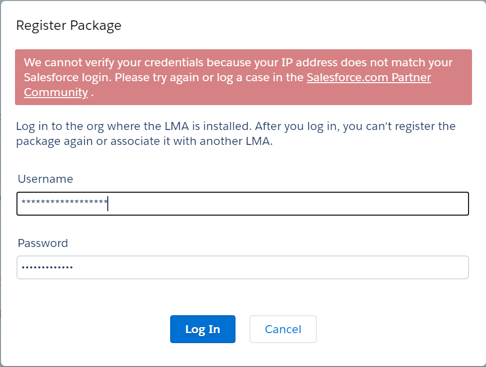 Salesforce-Managed Package_Register_Issue
