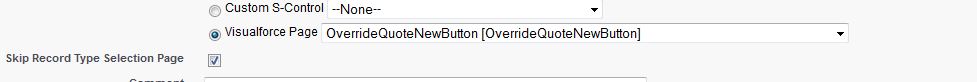 New button Override