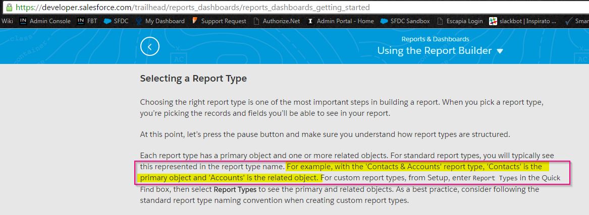 Using the Report Builder