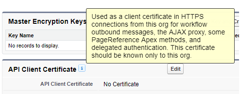 API client certificate
