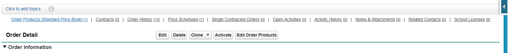 Order related contact has no record created