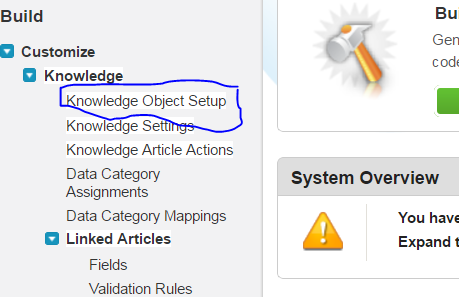 Knowledge Object Settings